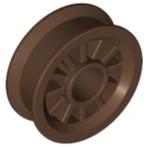 Lego Brown Wheel Spoked 2 x 2 with Pin Hole, Ophalen of Verzenden, Gebruikt, Losse stenen, Lego