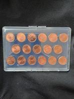 Eurocent Set 17 Landen Diverse Jaren, Ophalen of Verzenden, Buitenland, Munten