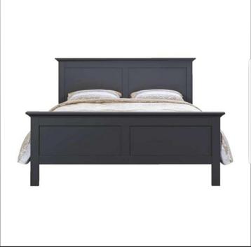 Compleet set: tweepersoonsbed 160x200 Antraciet  beschikbaar voor biedingen