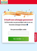 4 kaarten voor een uitstapje naar keuze postcodeloterij, Tickets en Kaartjes, Drie personen of meer, Ticket of Toegangskaart