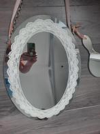 Ovale nostalgische 'vintage' spiegel met handspiegel, Ophalen, Minder dan 50 cm, Zo goed als nieuw, Minder dan 100 cm