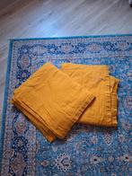 Okergeel katoenen gordijnen HEMA, Ophalen of Verzenden, Zo goed als nieuw, 200 cm of meer