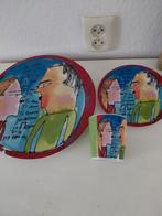 Outsider Art servies Ateliers Amerpoort Wouter Coumou, Ophalen of Verzenden