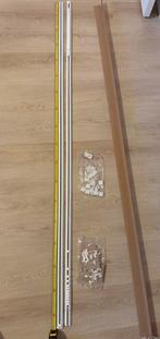 2 witte gordijnrails van 175cm, Ophalen of Verzenden, Zo goed als nieuw, Overige typen