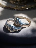 BloemenRing in goud of zilver Handgemaakt, Nieuw, Ophalen of Verzenden, Dame, Goud