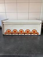 Retro Broodtrommel met Oranje Cirkels, Ophalen, Gebruikt