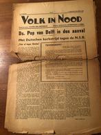 N.S.B. September 1939 Volk in Nood. Blad  van N.E.N.A.S.U., Verzamelen, Militaria | Tweede Wereldoorlog, Ophalen of Verzenden