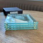 Glass Coasters Set of 4 Paua Mania Made in New Zealand, Ophalen of Verzenden, Zo goed als nieuw, Glas of Kopje