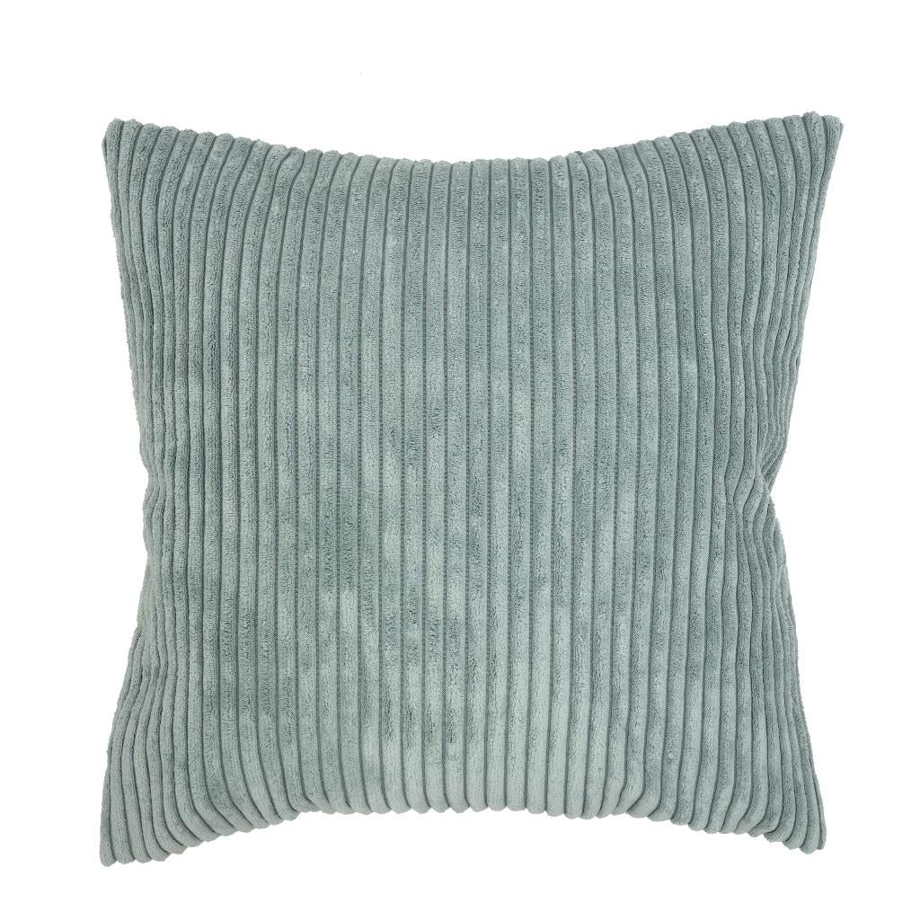 Corduroy Rib kussenhoes aqua | 45 x 45 cm, Huis en Inrichting, Woonaccessoires | Kussens, Nieuw, Overige kleuren, Vierkant, Verzenden