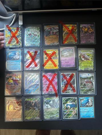Pokemon kaarten: Ex, Promo’s, illustration rare etc. beschikbaar voor biedingen