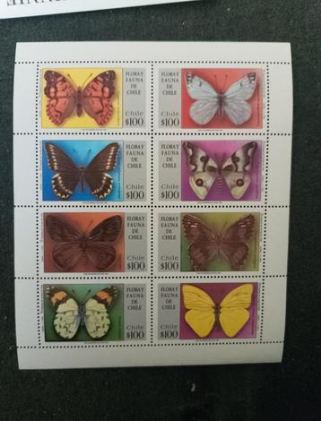 Chili Vlinderserie Postzegels beschikbaar voor biedingen