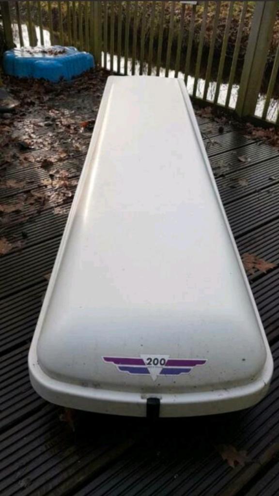 Dakkoffer / skibox Hapro 200, Auto diversen, Dakkoffers, Gebruikt, Ophalen