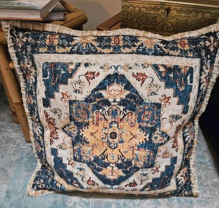 Vintage Sierkussen, Huis en Inrichting, Woonaccessoires | Kussens, Gebruikt, Vierkant, Ophalen