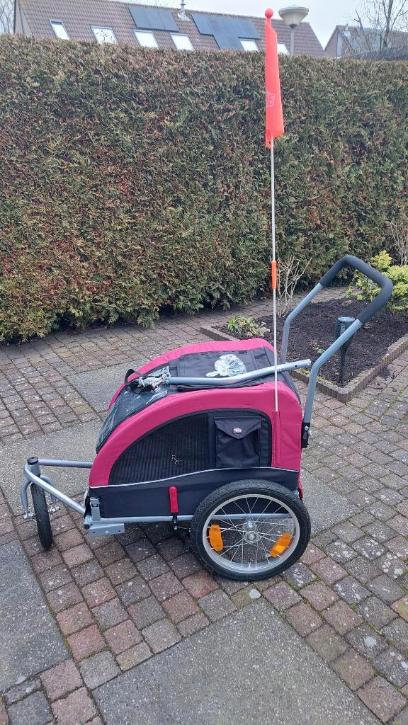 Honden fiets- en  wandelkar, Dieren en Toebehoren, Honden-accessoires, Zo goed als nieuw, Ophalen