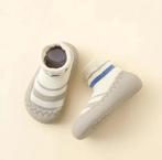 Beige gestreepte anti-sip schoentjes van Baby-slofje, Ophalen of Verzenden, Nieuw, Jongetje of Meisje, Schoentjes