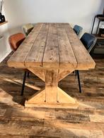 Robuuste eettafel, 50 tot 100 cm, Grenenhout, 150 tot 200 cm, Rechthoekig