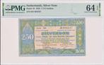 Nederland 2,5 gulden 1922 zilverbon PMG64 EPQ, Postzegels en Munten, Bankbiljetten | Nederland, Los biljet, 2½ gulden, Ophalen of Verzenden