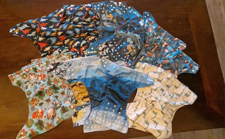 Alva Baby wasbare luiers (23x), Kinderen en Baby's, Badjes en Verzorging, Gebruikt, Overige typen, Ophalen of Verzenden