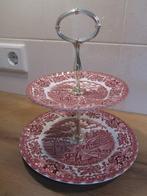 Engels servies etagère voor high tea, Ophalen of Verzenden, Zo goed als nieuw, Porselein
