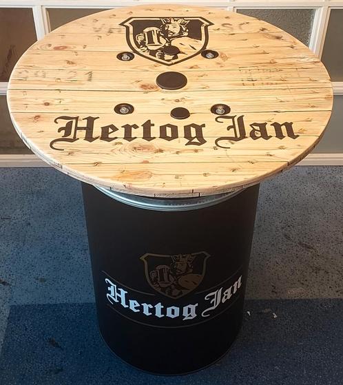 HERTOG JAN statafel met groot houten blad, Verzamelen, Biermerken, Nieuw, Overige typen, Hertog Jan, Ophalen of Verzenden
