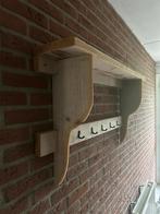 Steigerhouten Kapstok met Plank, Wandkapstok, Gebruikt, Ophalen of Verzenden, Minder dan 100 cm