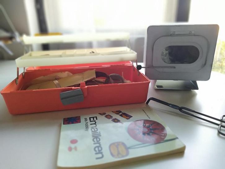 Tairnbacher emailleeroventje met toebehoren, Hobby en Vrije tijd, Overige Hobby en Vrije tijd, Gebruikt, Ophalen