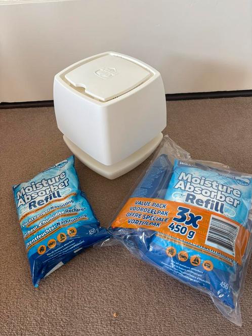Witte Air Max bak voor vochtvreters, plus 4x450 gram vulling, Huis en Inrichting, Schoonmaakartikelen, Overige typen, Ophalen of Verzenden