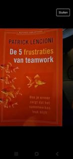 Nieuw: Patrick Lencioni - De 5 frustraties van teamwork, Boeken, Ophalen of Verzenden, Zo goed als nieuw, Patrick Lencioni