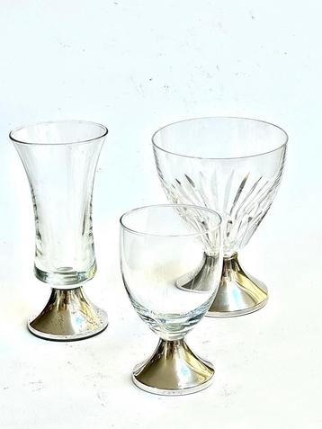 Zilveren Borrelglaasjes - Set van 3 beschikbaar voor biedingen