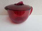 T008 Microplus kan, 1 liter, zgan, Tupperware, Huis en Inrichting, Ophalen of Verzenden, Zo goed als nieuw, Rood, Beker of Kan