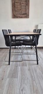 Industriële eettafel, Ophalen, 100 tot 150 cm, 50 tot 100 cm, Zo goed als nieuw