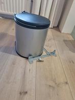 Hailo Mono Inbouw Afvalemmer 15 liter draaideur met deksel, Gebruikt, Ophalen of Verzenden, Metaal, Minder dan 50 cm