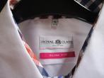 mj/ROYAL CLASS/wit overhemd maat L slim fit 41/42 ruit beleg, Royal Class, Verzenden, Wit, Nieuw
