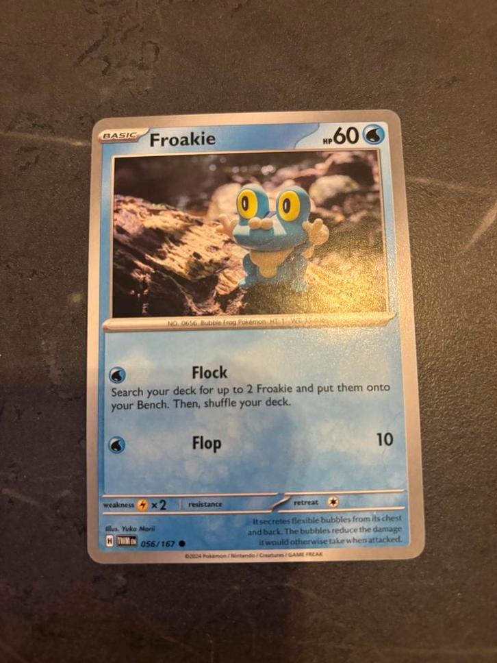 Pokémon Froakie kaart 56/167, Hobby en Vrije tijd, Verzamelkaartspellen | Pokémon, Nieuw, Losse kaart, Ophalen of Verzenden