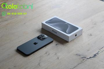 iPhone 15 Pro Max - 256GB - Black Titanium | Krasvrij scherm beschikbaar voor biedingen