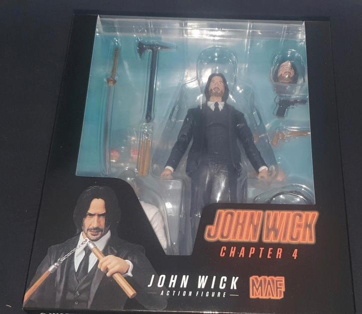 John Wick Actiefiguur 15cm - Verwisselbare Hoofden, Kinderen en Baby's, Speelgoed | Actiefiguren, Nieuw, Ophalen of Verzenden