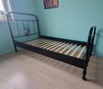 Zwart metalen bedframe - 200x90 eenpersoons bed, Huis en Inrichting, Ophalen, 90 cm, Eenpersoons, Zwart