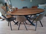 Eettafel Mangohout 2 mtr., Huis en Inrichting, Tafels | Eettafels, Ophalen, Rechthoekig, 200 cm of meer, 50 tot 100 cm