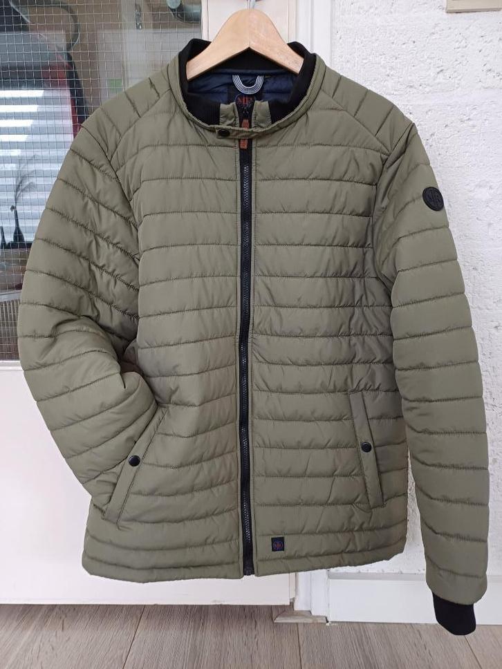 NIEUW: Mario Russo tussenjas herfstjas groen heren L XL, Kleding | Heren, Jassen | Winter, Nieuw, Maat 52/54 (L), Groen, Ophalen of Verzenden