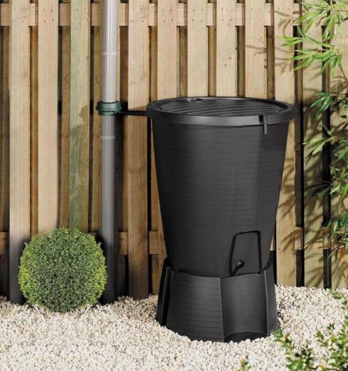 Regenton 220L zwart, Tuin en Terras, Regentonnen, Nieuw, Kunststof, 150 liter of meer, Ophalen