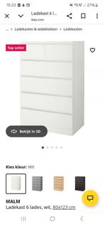 Ikea Malm Ladekast, Huis en Inrichting, Ophalen, 50 tot 100 cm, Zo goed als nieuw, 3 of 4 laden