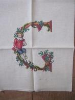 Geborduurde handwerkjes letter G -  uiltje - baby borduurtje, Huis en Inrichting, Woonaccessoires | Schilderijen, Tekeningen en Foto's