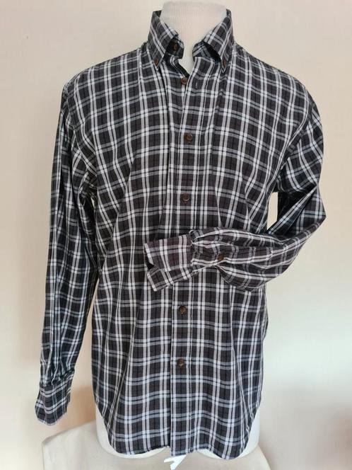"A.C.C" Geblokt overhemd.Mt.L.Als nieuw, Kleding | Heren, Overhemden, Zo goed als nieuw, Halswijdte 41/42 (L), Bruin, Ophalen of Verzenden