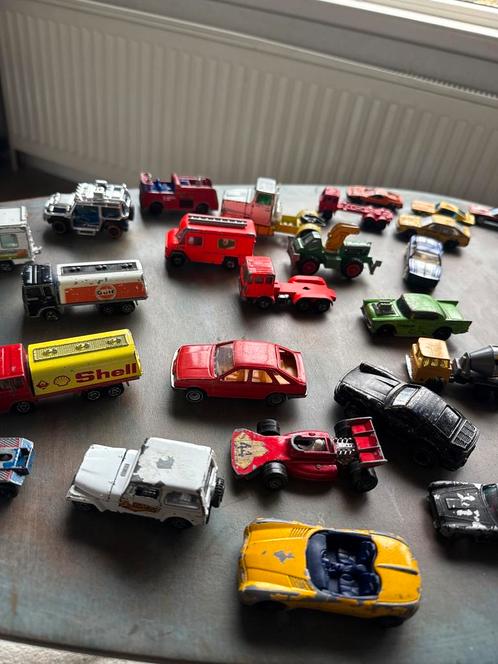 Grote partij metalen vintage auto’s Matchbox, Majorette,, Hobby en Vrije tijd, Modelauto's | Overige schalen, Zo goed als nieuw