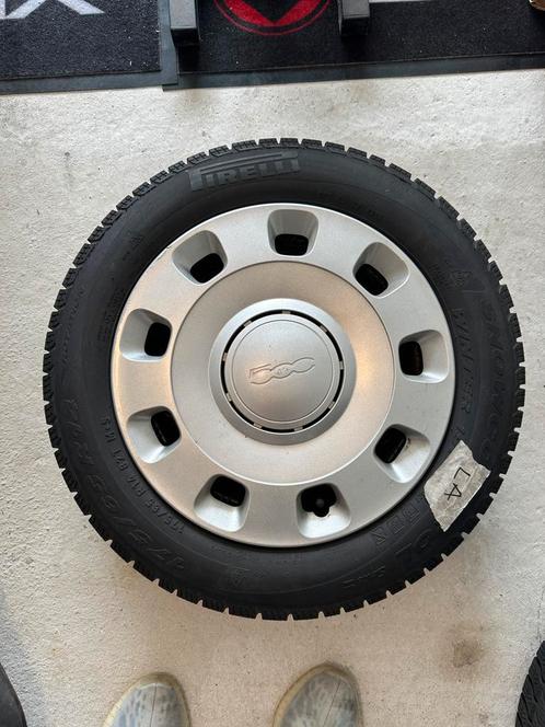 Fiat 500 winterbanden, Auto diversen, Wieldoppen, Gebruikt, Ophalen