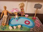 Heel leuk barbie zwembad!, Ophalen of Verzenden, Zo goed als nieuw