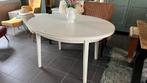 Ovale uitschuifbare eettafel, Huis en Inrichting, Tafels | Eettafels, Ophalen, Gebruikt, Vier personen, Ovaal