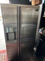 RVS Amerikaanse koelkast Samsung in prima staat, Ophalen, 200 liter of meer, 60 cm of meer, Met aparte vriezer