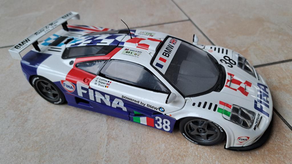 McLaren F1 GTR Le Mans 1996 team Bigazzi #38, Hobby en Vrije tijd, Modelauto's | 1:18, Ophalen of Verzenden, Gebruikt, Auto, Overige merken