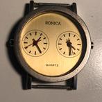 RONICA quartz dubbel uurwerk Polshorloge, Sieraden, Tassen en Uiterlijk, Horloges | Heren, Overige merken, Staal, Polshorloge